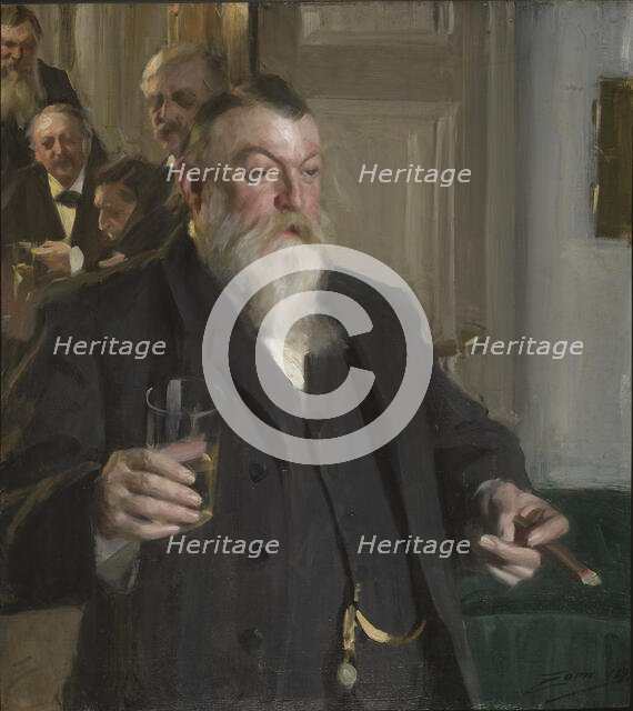 A Toast in the Idun Society, 1892. Creator: Anders Leonard Zorn.