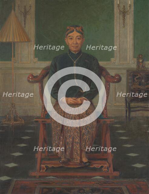 Portrait of Pangeran Ario Soejono, minister without portfolio in the war cabinet, London, c1940. Creator: Anton Abraham van Anrooy.