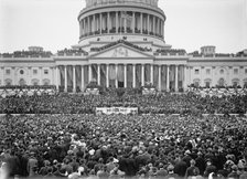 Inaugural Ceremony - Entire East Front of Capitol, 1913. Creator: Harris & Ewing.