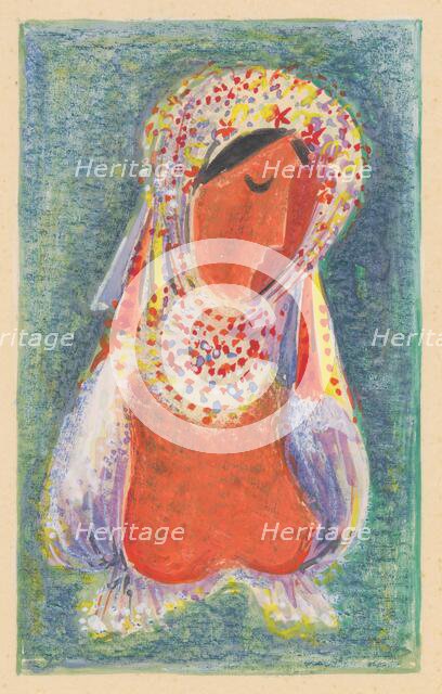 In the Traditional Costume, around 1937. Creator: Mikulas Galanda.