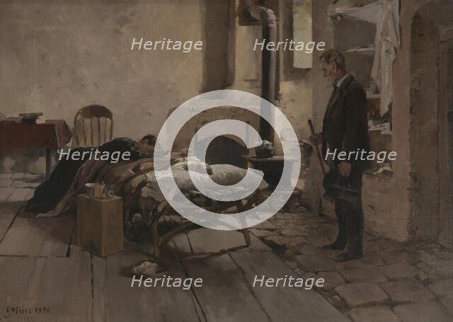 Too Late, 1896. Creator: Charles Arthur Fries.