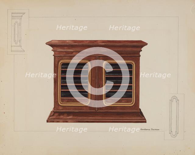 Cabinet, c. 1937. Creator: Gordena Jackson.