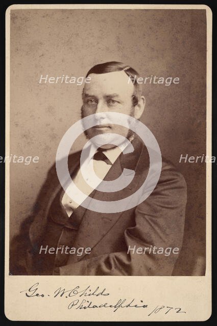 Portrait of George William Childs (1829-1894), 1872. Creator: Frederick Gutekunst.
