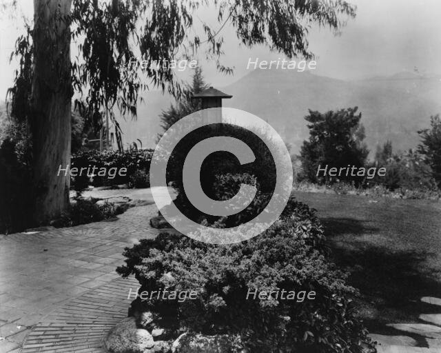 David Berry Gamble house, 4 Westmoreland Place, Pasadena, California, 1917. Creator: Frances Benjamin Johnston.
