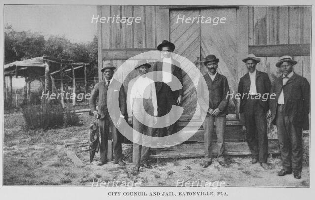 City Council and jail, Eatonville, Fla., 1907. Creator: Unknown.