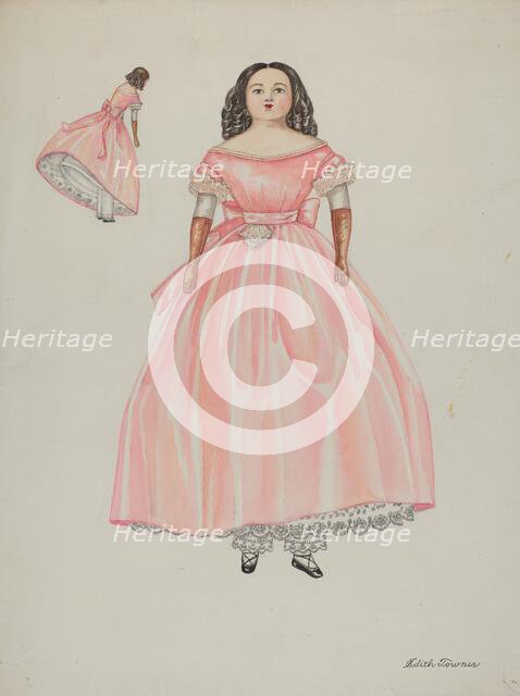 Doll - "Sally Taber", c. 1937. Creator: Edith Towner.