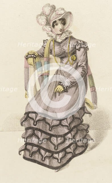 Fashion Plate (English Carriage Dress), 1820. Creator: John Bell.
