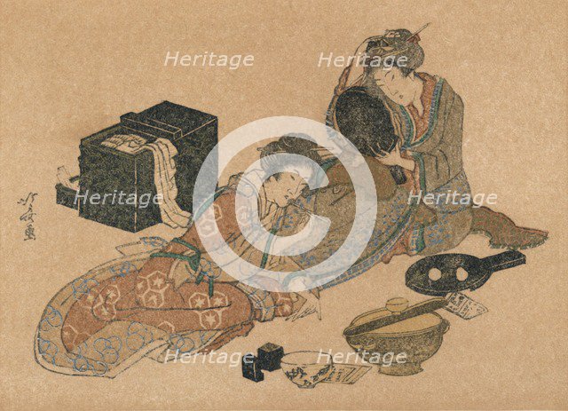 'New-Year Card or Surimono', c1890. Artist: Unknown.