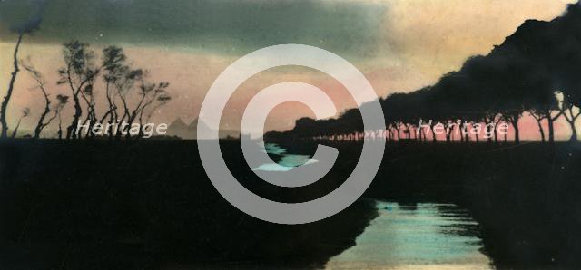 'Cairo: Road to the Pyramids', c1918-c1939. Creator: Unknown.