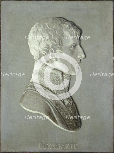 Portrait of Bonaparte (1769-1821), first consul, between 1799 and 1804. Creator: Piat Joseph Sauvage.