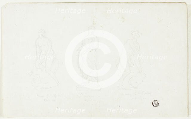 Venus, Saint Susanna, Mercury by M. Pigalle, c.1845. Creator: Unknown.