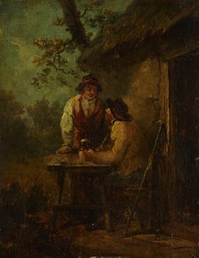 Peasants in front of a Hut, c1790. Creator: George Morland