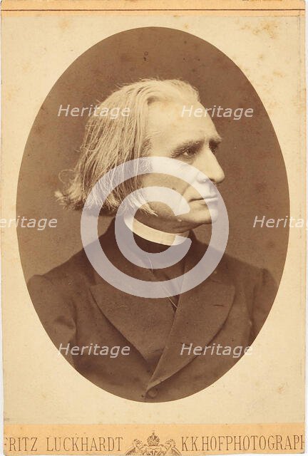 Portrait of the Composer Franz Liszt (1811-1886), 1871. Creator: Luckhardt, Fritz (1843-1894).