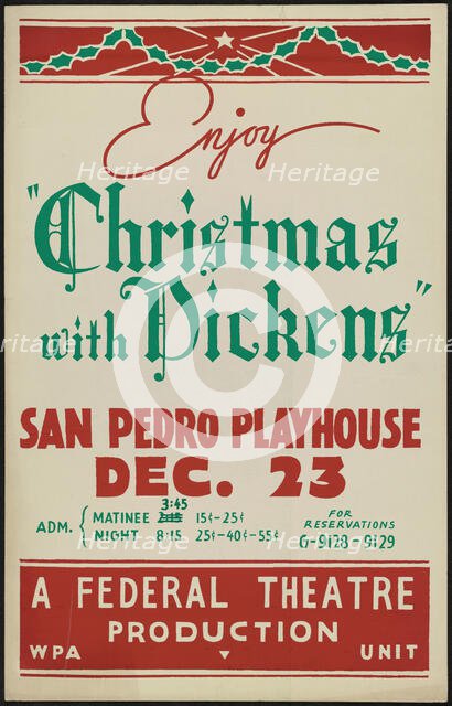 Christmas with Dickens, San Antonio, 1936. Creator: Unknown.