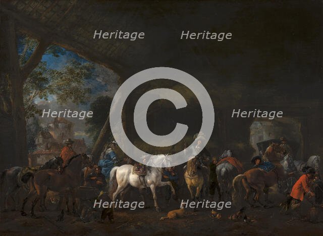 The Arrival at the Stable. Creator: Philip Wouverman.