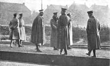 ''Le Kaiser en Fuite; A la station-frontiere de Rijsden par ou l'ex-kaiser entra en..., 1918. Creator: Unknown.