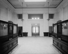 19th Ward Bank, Thirty-fourth Street Branch, interior, New York, N.Y., between 1905 and 1915. Creator: Unknown.