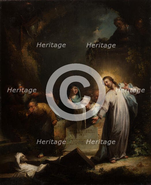 The Raising of Lazarus, c1750-1765. Creator: Johann Georg Trautmann.