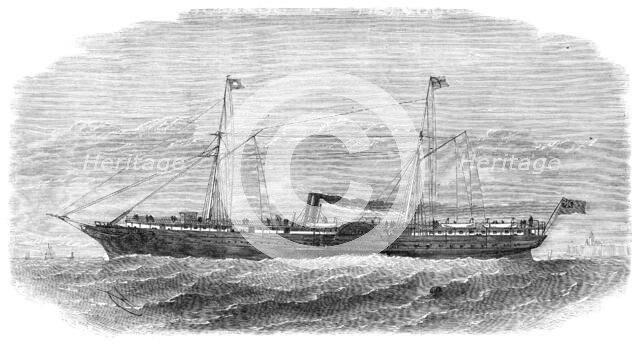 The Pacific Steam Navigation Company's new iron mail steam-ship Quito, 1864.  Creator: Unknown.