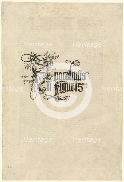 Title Page, 1498. Creator: Albrecht Durer.