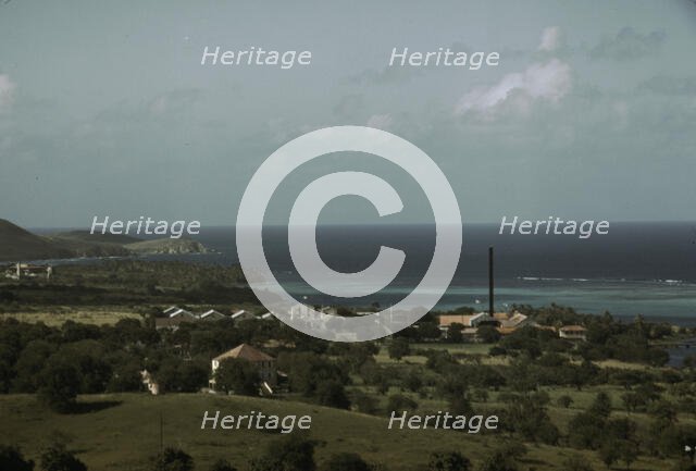 The harbor, Christiansted, St. Croix, Virgin Islands, 1941. Creator: Jack Delano.