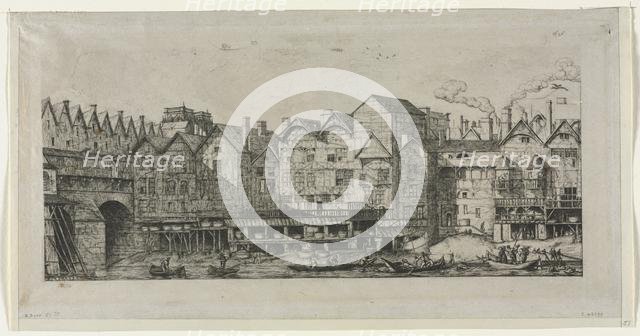 View of Part of the City of Paris Toward the Close of the 17th Century, 1861. Creator: Charles Meryon (French, 1821-1868).