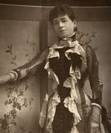 British actress Lady Monckton in 'Jim the Penman', 1886. Artist: Barraud