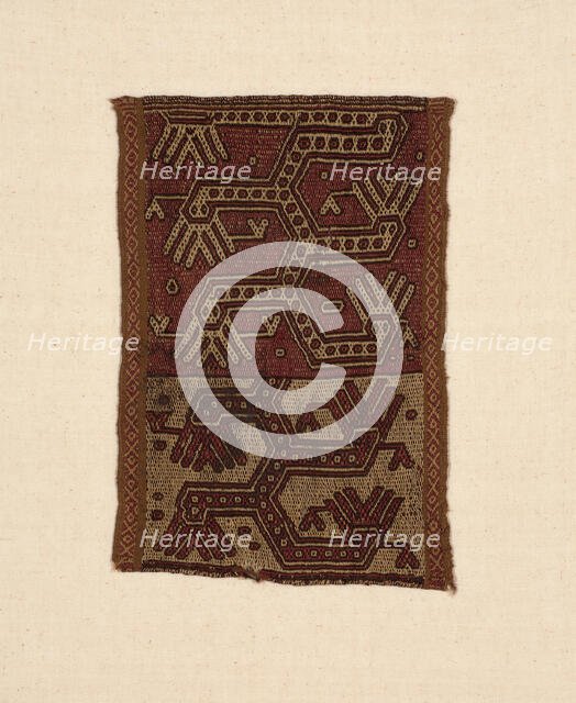 Fragment, Peru, A.D. 1000/1476. Creator: Unknown.