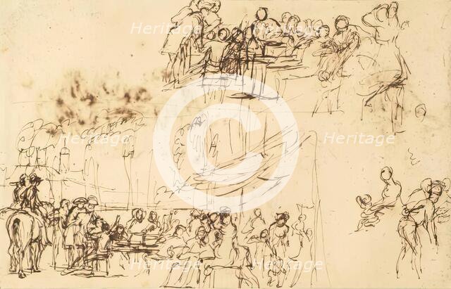 Chelsea Pensioners Reading the News of Waterloo, c1820.  Creator: David Wilkie.