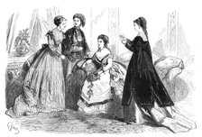 Paris fashions for March, 1868. Creator: Unknown.