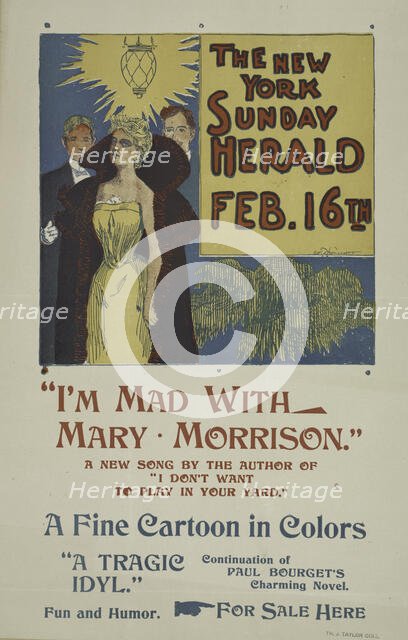 The New York Sunday herald. Feb. 16th., c1896. Creator: Charles Hubbard Wright.