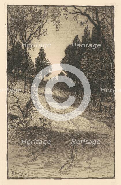 Up the Hill, 1879. Creator: James David Smillie.