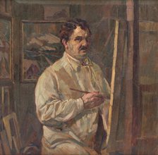 Self-Portrait, 1924-1925. Creator: Gustav Mally.
