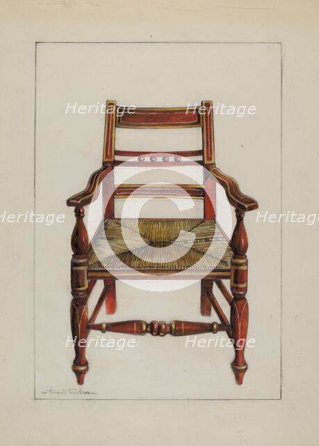 Chair, c. 1937. Creator: Florence Truelson.