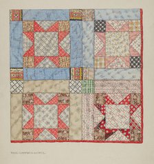Patchwork Quilt, c. 1937. Creator: Rose Campbell-Gerke.