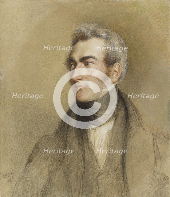 Portrait of Chambers Hall, 1835. Creator: John Linnell the Elder.