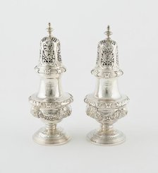 Pair of Casters, London, 1732/43. Creator: Paul de Lamerie.