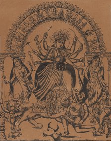Sri Sri Durga, ca. 1875-80. Creator: Unknown.