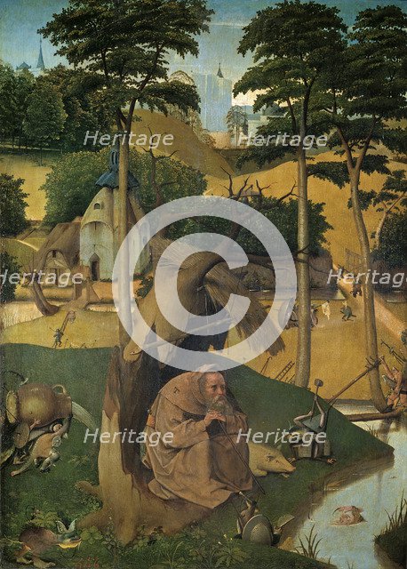 The Temptation of Saint Anthony, c. 1490. Artist: Bosch, Hieronymus (c. 1450-1516)