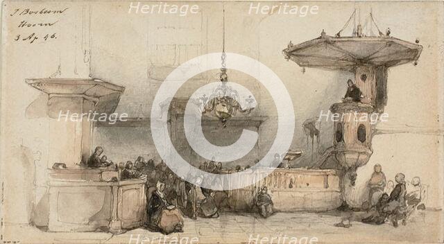 Interior of a Church, 1846. Creator: Johannes Bosboom.