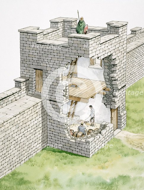 Hadrian's Wall: Banks East Turret, c2nd century, (1990-2010). Artist: Philip Corke.