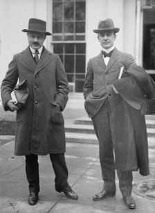 Dr. Frederick F. Friedman, L., with Dr. Hundt, His Secretary, 1913. Creator: Harris & Ewing.