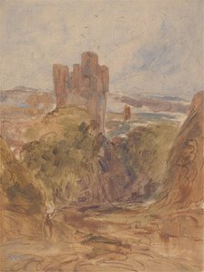 Tantallon Castle (?), a study, ca. 1830. Creator: Unknown.