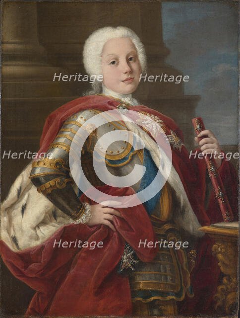Portrait of Frederick Christian, Elector of Saxony (1722-1763), 1739. Creator: Ceccarini, Sebastiano (1703-1783).