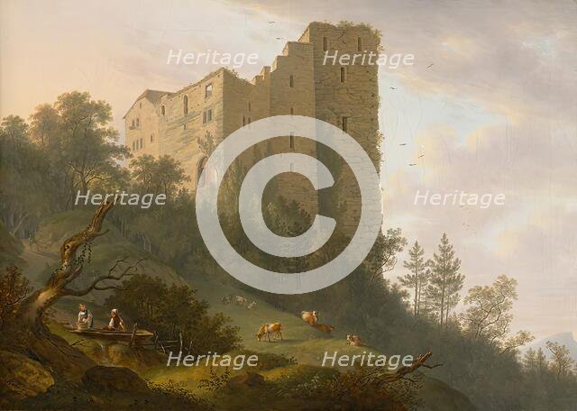 Surroundings of the Habsburg ruins, 1804. Creator: Caspar Rahn.