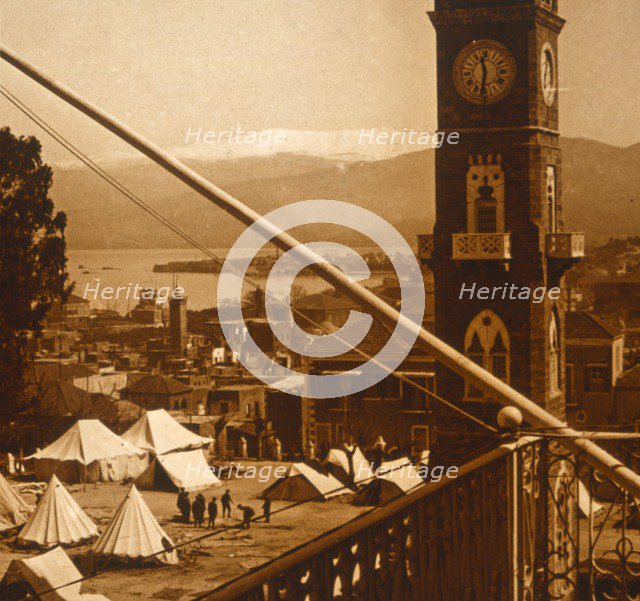 Allied camp, Thessaloniki, Greece, c1914-c1918. Artist: Unknown.