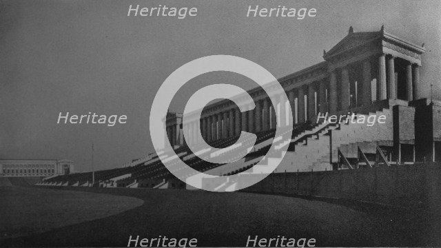 View of the north stand, Municipal Grant Park Stadium, Chicago, Illinois, 1925. Artist: Unknown.
