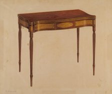 Card Table, c. 1939. Creator: Leo Drozdoff.