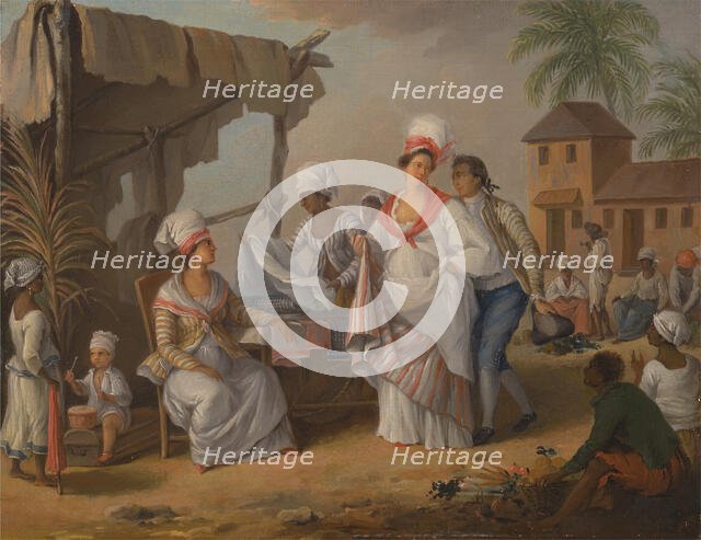 Market Day, Roseau, Dominica, ca.1780. Creator: Agostino Brunias.