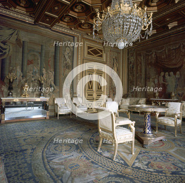 Interior of Fontainebleau Palace, 16th century. Artist: Unknown